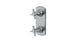 Emerson Two Handle Wall Mount Shower Trim with Defined Cross Handles in Satin Chrome