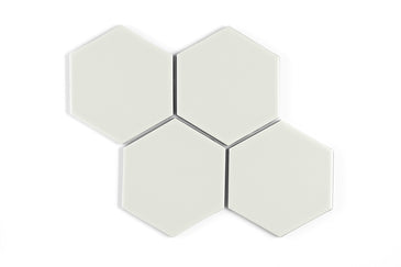 6" Hexagon Original Ceramic Tile in Limewash Matte