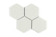 6" Hexagon Original Ceramic Tile in Limewash Matte