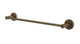 Flatiron Round Towel Bar 18" in Antique Brass