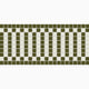 1x1 Ribbon Border Sheeted Original Ceramic Tile in Celadon Matte