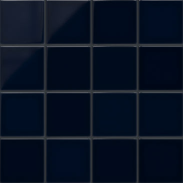 6x6 Original Ceramic Tile in Navy Blue Gloss