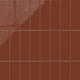 3x9 Natural Press Ceramic Tile in Red Iron Oxide Gloss