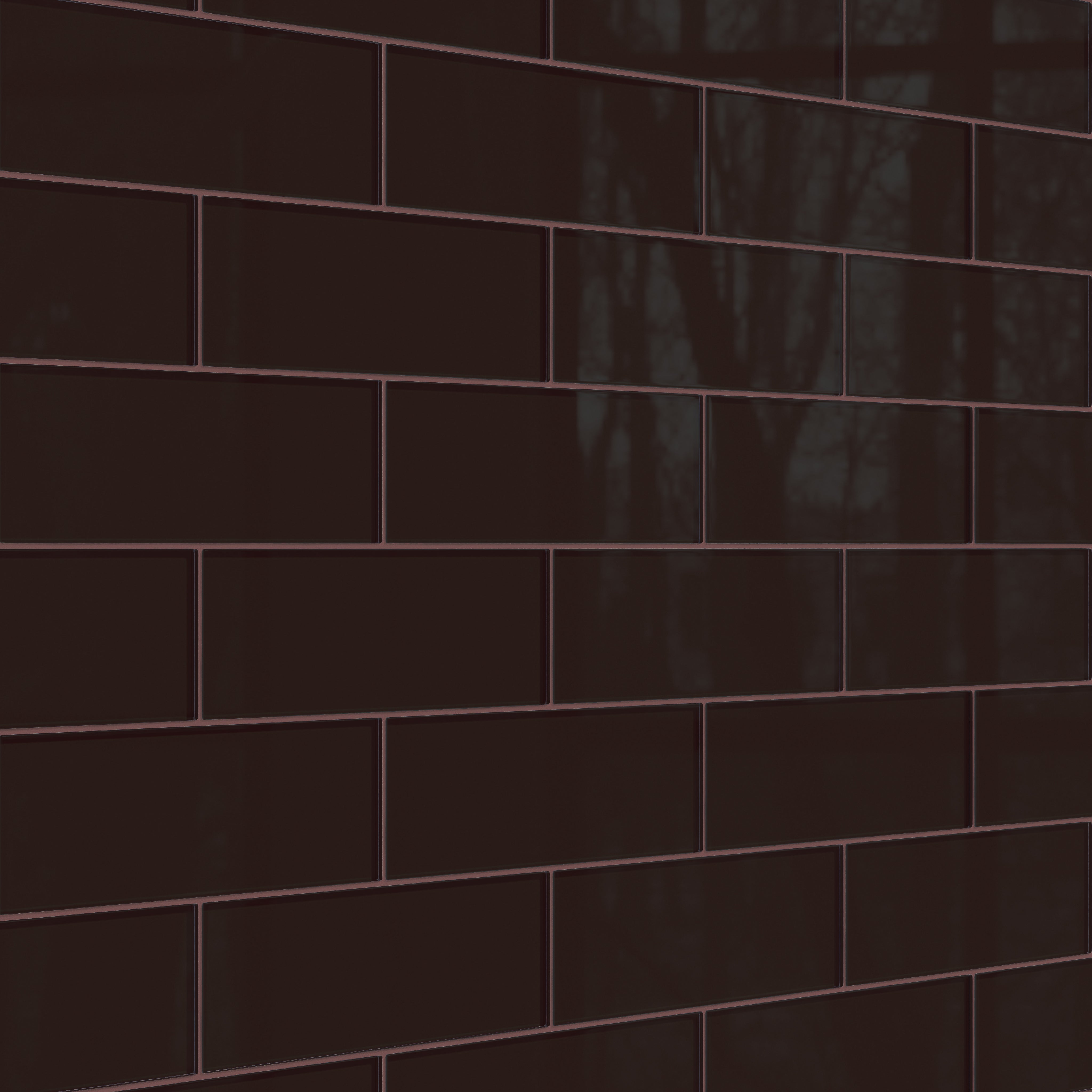 4x12 Glass Tile in Nighthawk Gloss