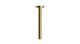 Contour & Foundry 8" Straight Shower Arm with Flange in Satin Brass