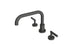 Contour Two Handle Deck Mount Squaretop Bath Trim with Soft Lever Handles in Blackened Nickel