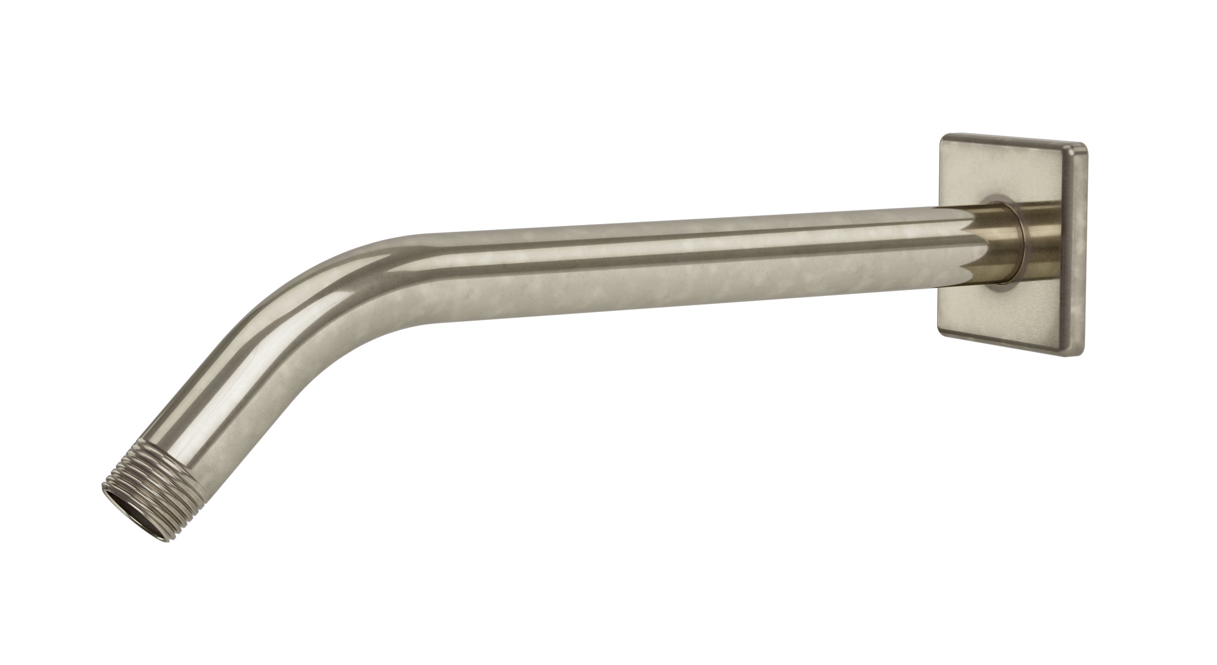 Flatiron 45-Degree 12" Shower Arm with Flange in French Nickel