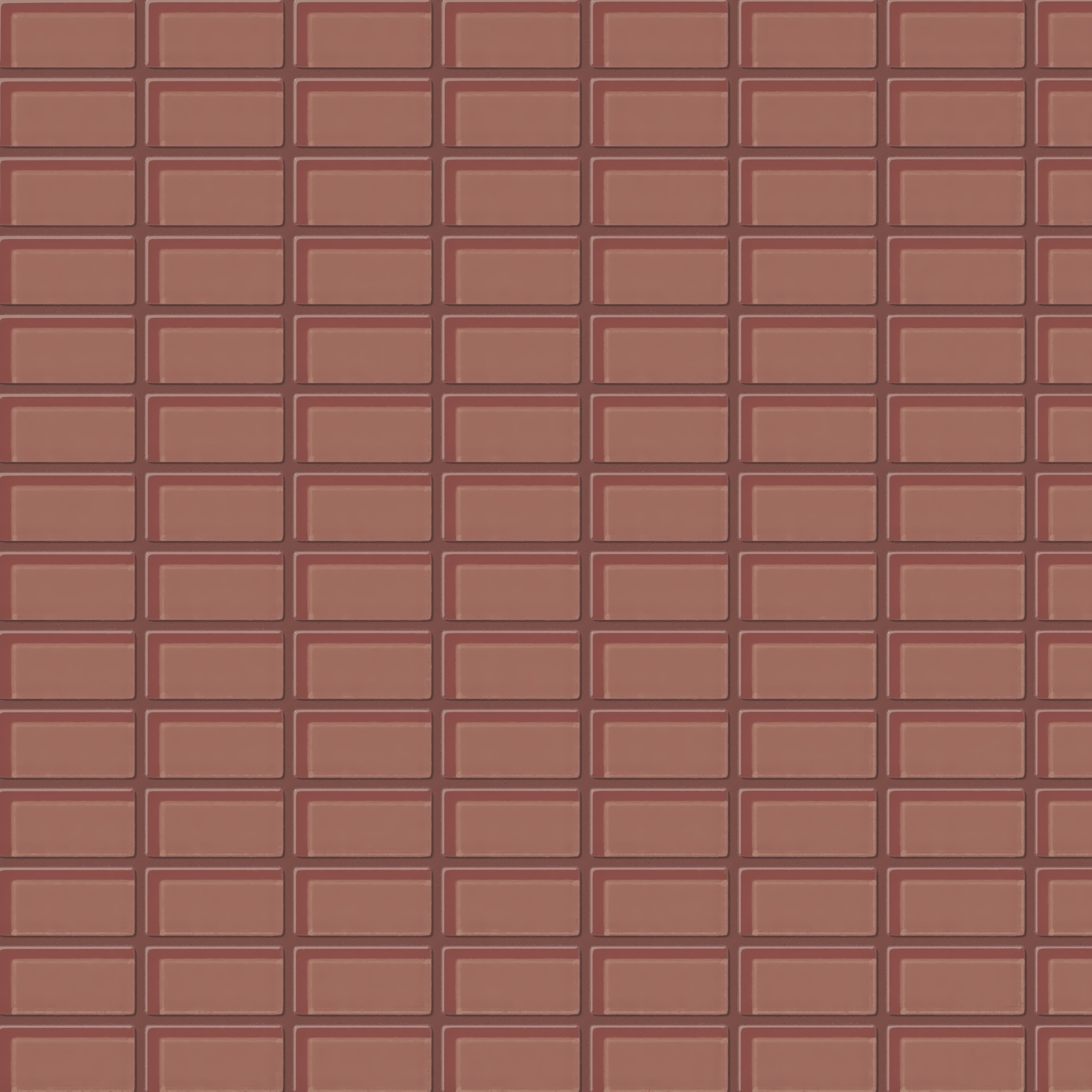 1x2 Straight Set Sheeted Glass Mosaic Tile in Flicker Gloss