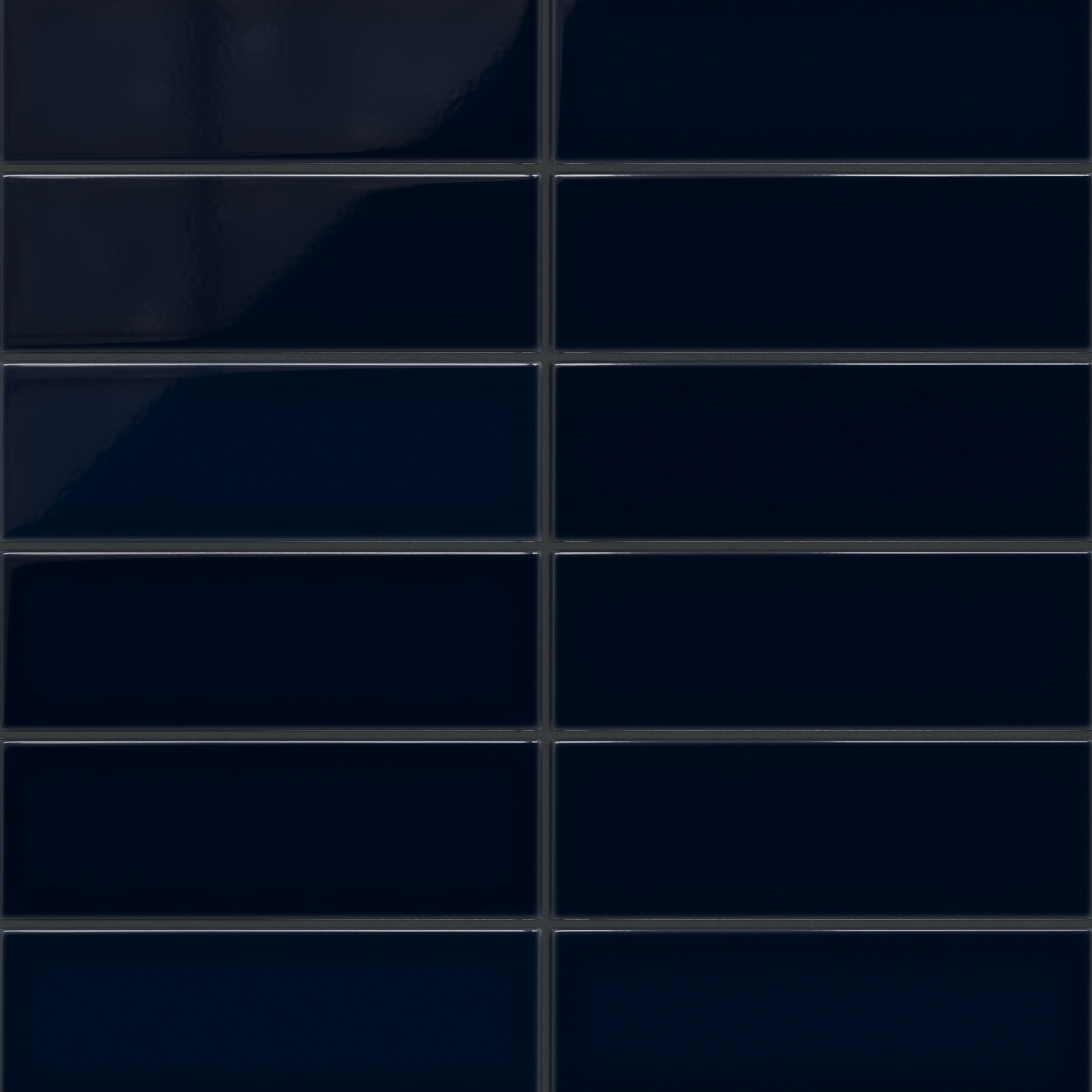 4x12 Original Ceramic Tile in Navy Blue Gloss