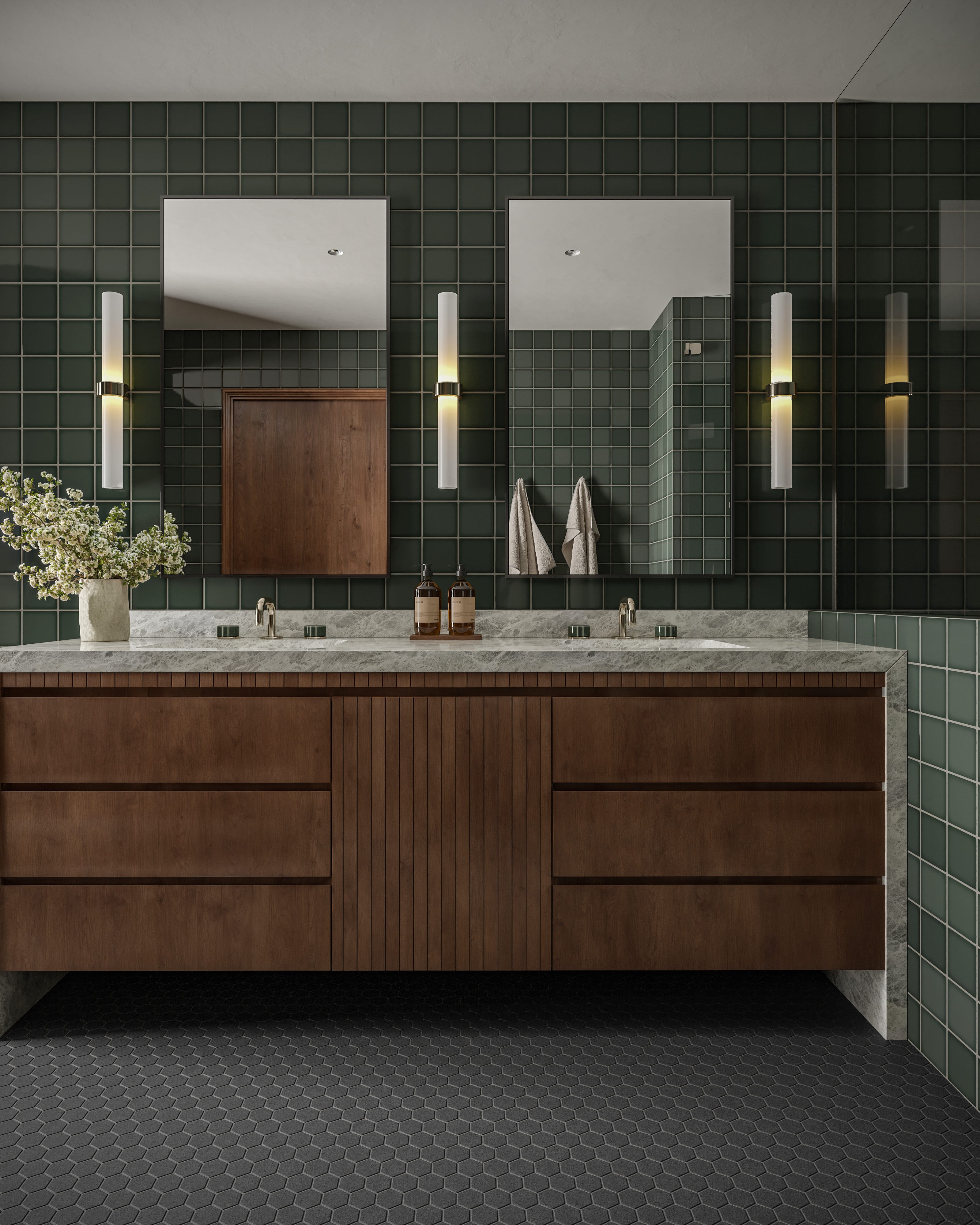 Quick Ship 4x4 Original Ceramic Tile in Tempest Gloss