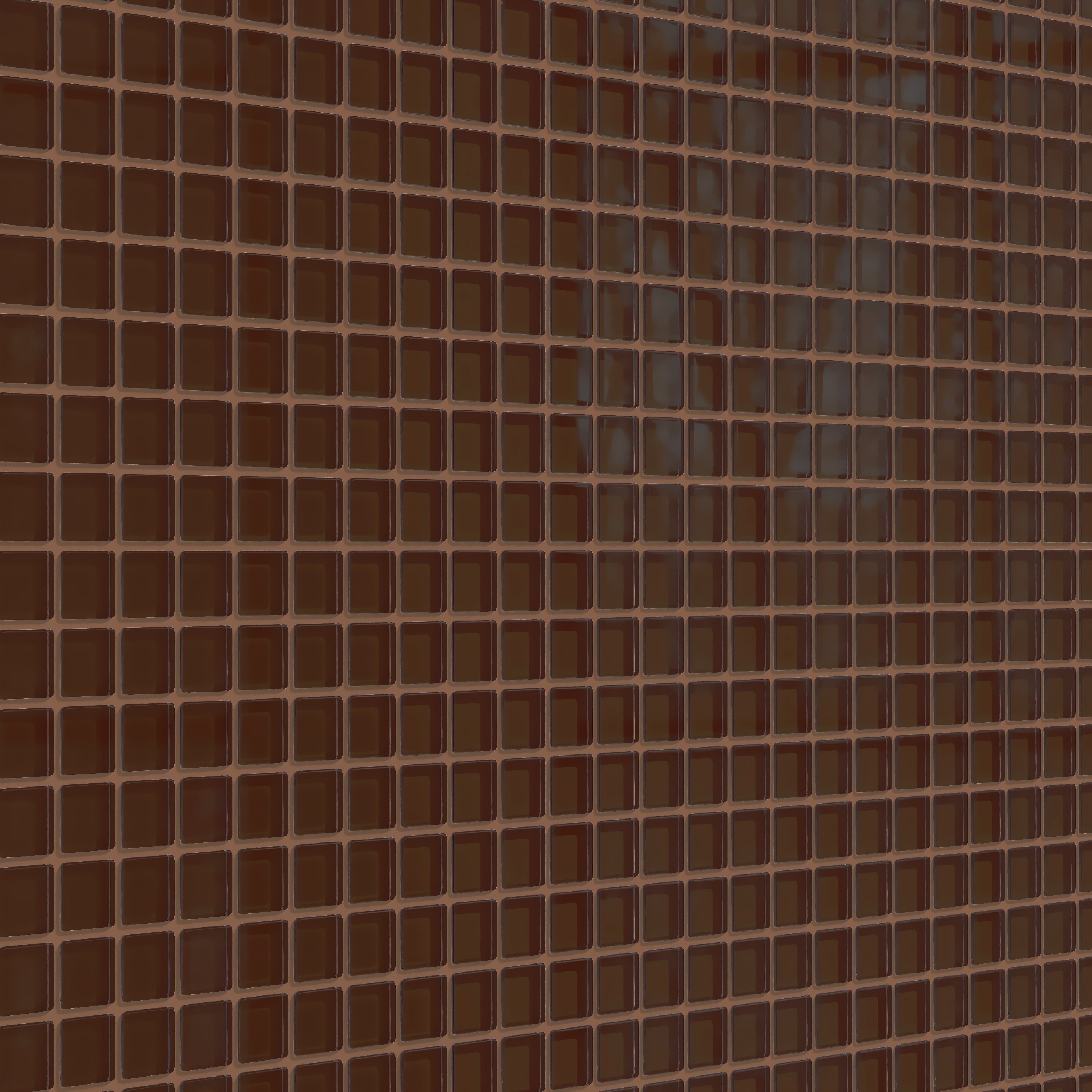 1x1 Straight Set Sheeted Glass Mosaic Tile in Thrasher Gloss