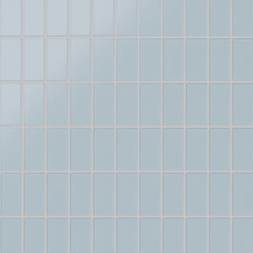 2x4 Straight Set Sheeted Glass Mosaic Tile in Partridge Matte