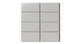 2x4 Straight Set Sheeted Natural Press Ceramic Mosaic Tile in Titanium Grey Matte
