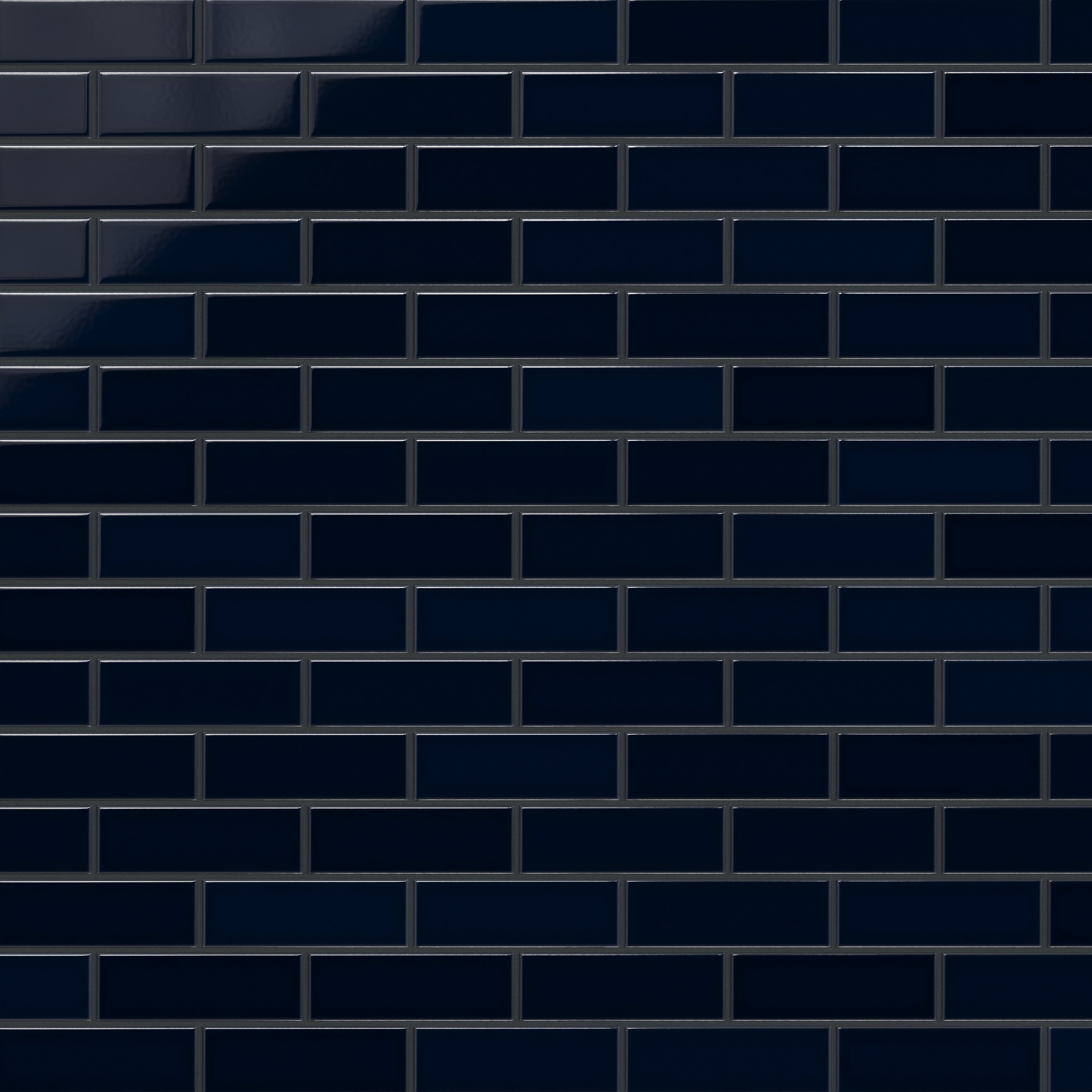 Navy Blue 2x6 Gloss Original Ceramic Tile - Fireclay Tile