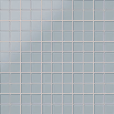 2x2 Straight Set Sheeted Glass Mosaic Tile in Pinyon Jay Matte