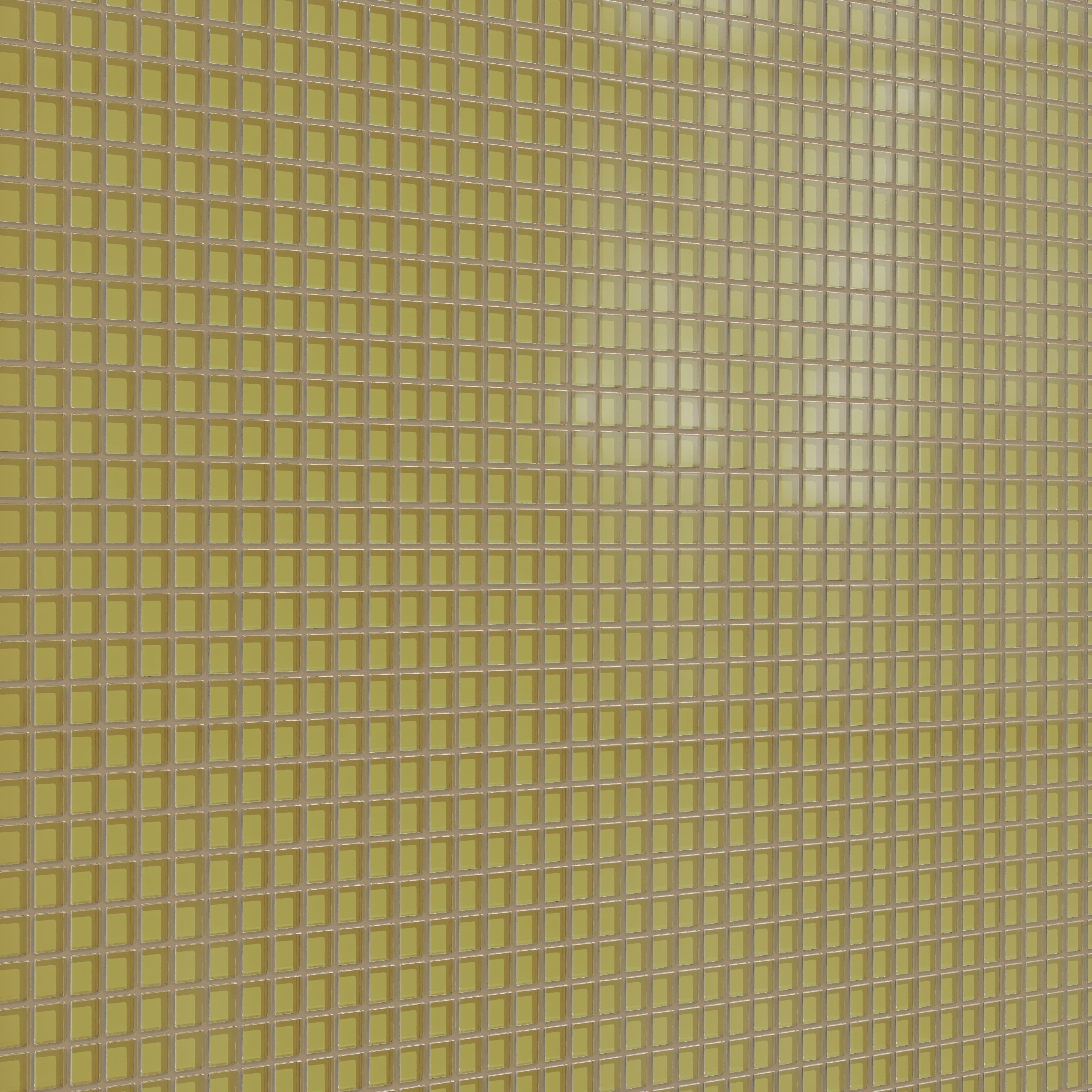 1x1 Straight Set Sheeted Glass Mosaic Tile in Pine Siskin Matte