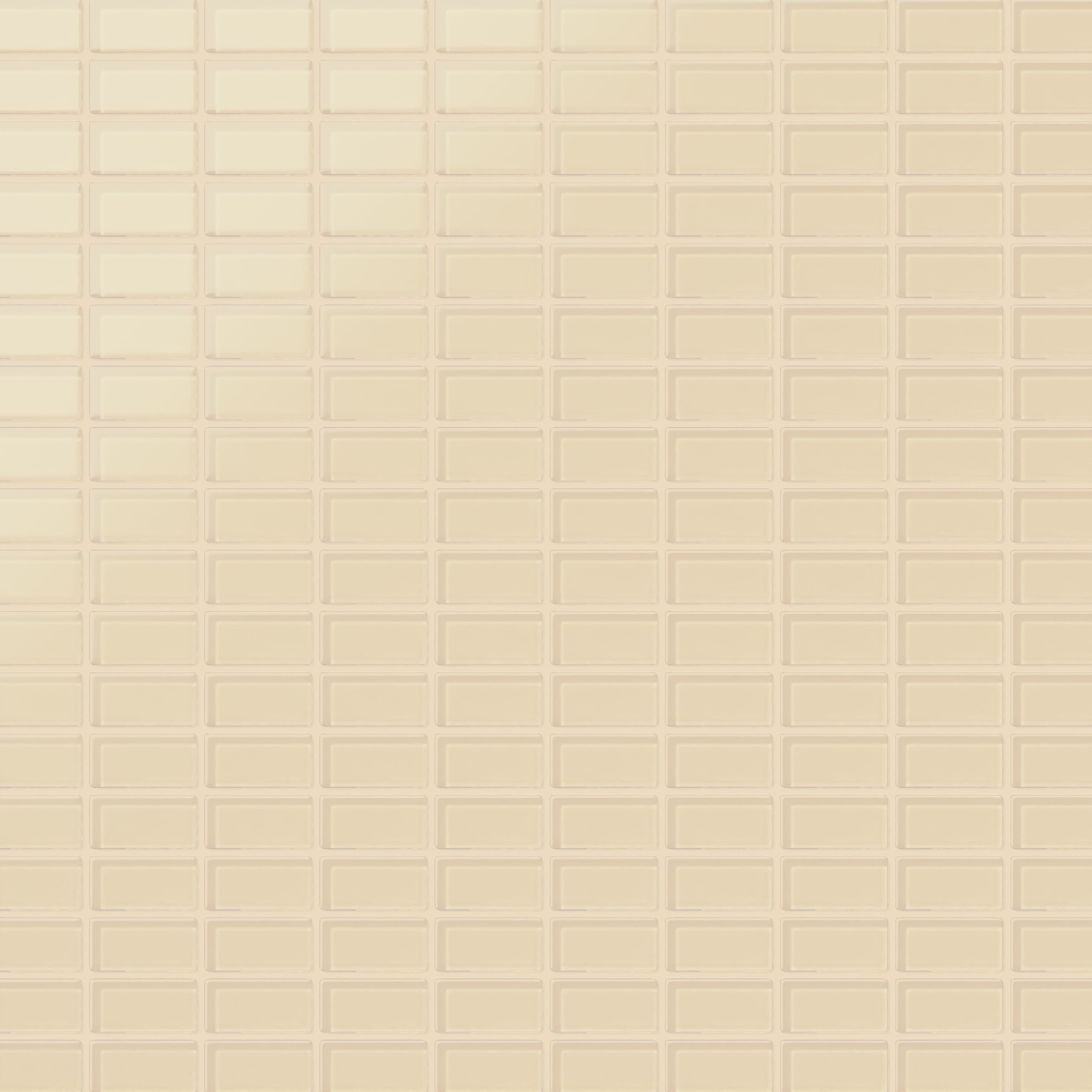 1x2 Straight Set Sheeted Glass Mosaic Tile in Chickadee Matte