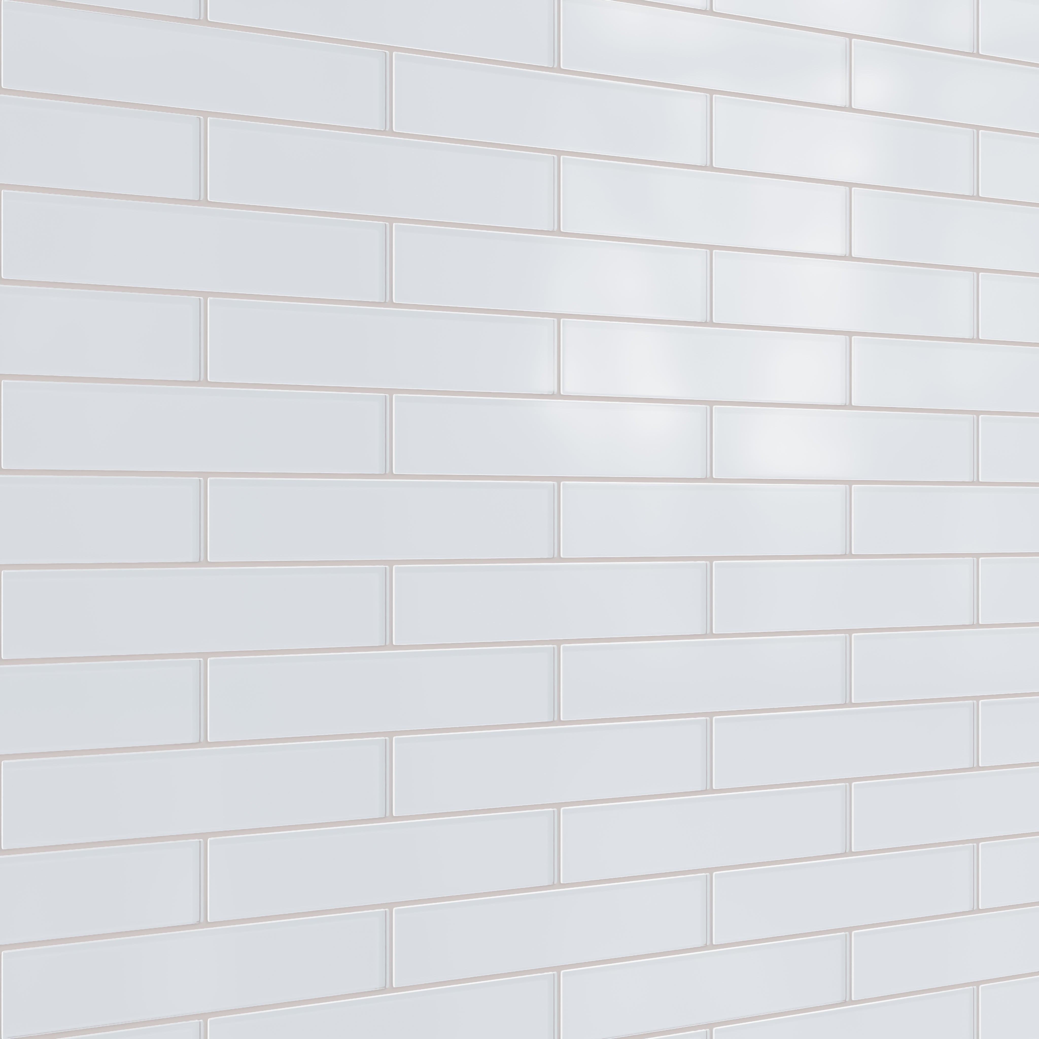 2x12 Glass Tile in Snowy Owl Matte