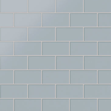 3x6 Glass Tile in Pinyon Jay Matte