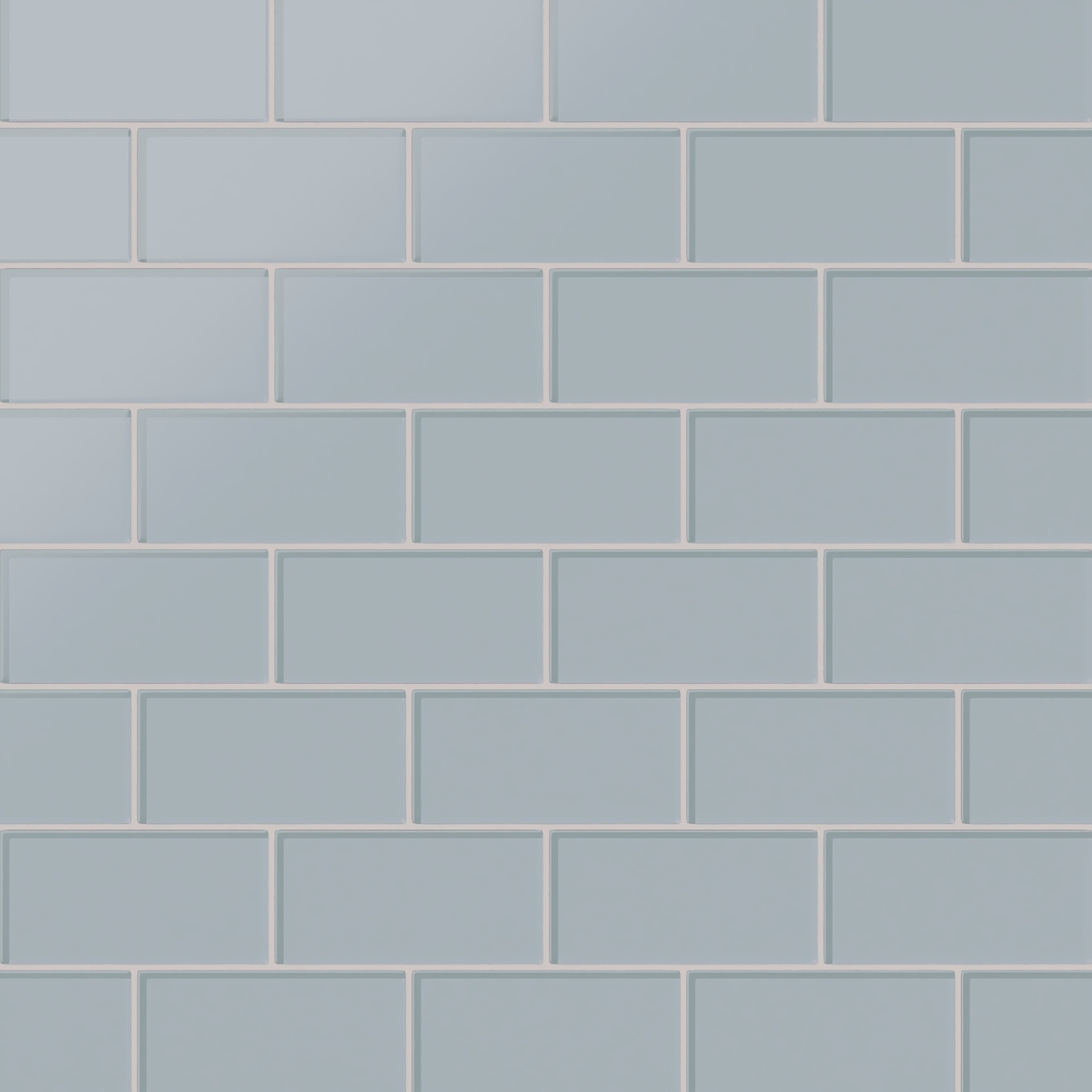 3x6 Glass Tile in Pinyon Jay Matte