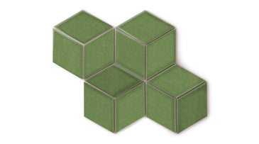Large Diamond Original Ceramic Tile in Kelp Gloss