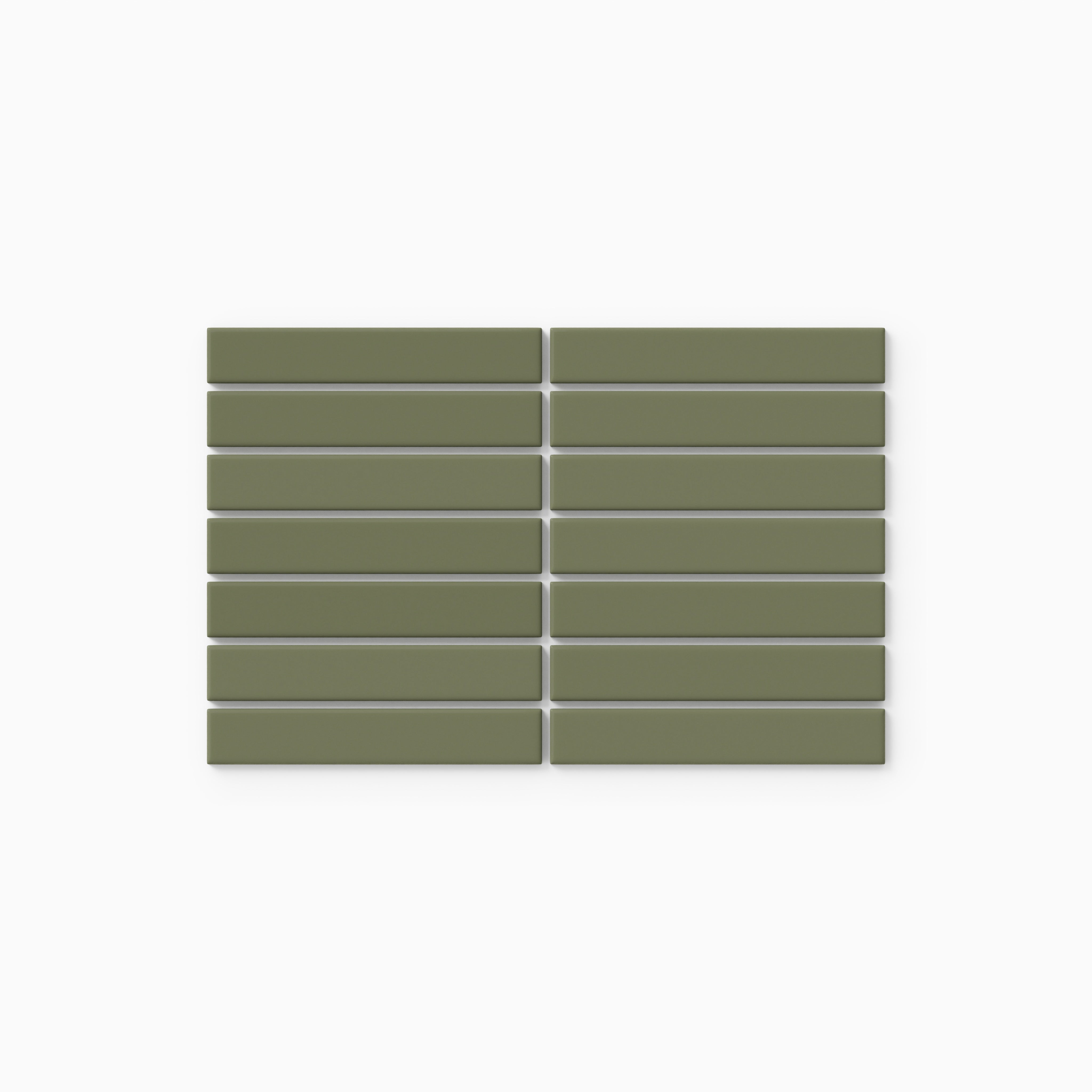 1x6 Straight Set Sheeted Original Ceramic Mosaic Tile in Peabody Gloss