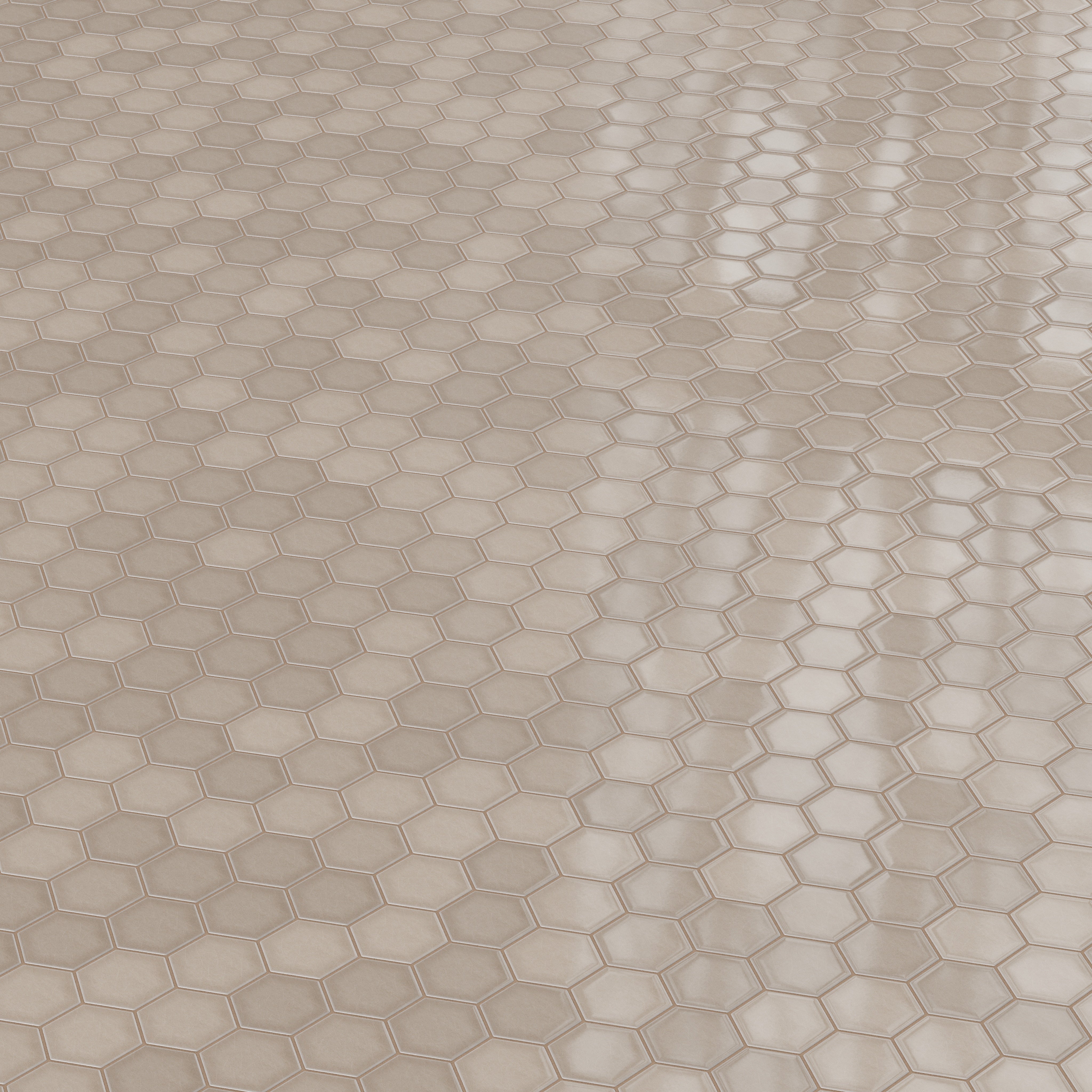 4" Hexagon Original Ceramic Tile in Cardamom Gloss