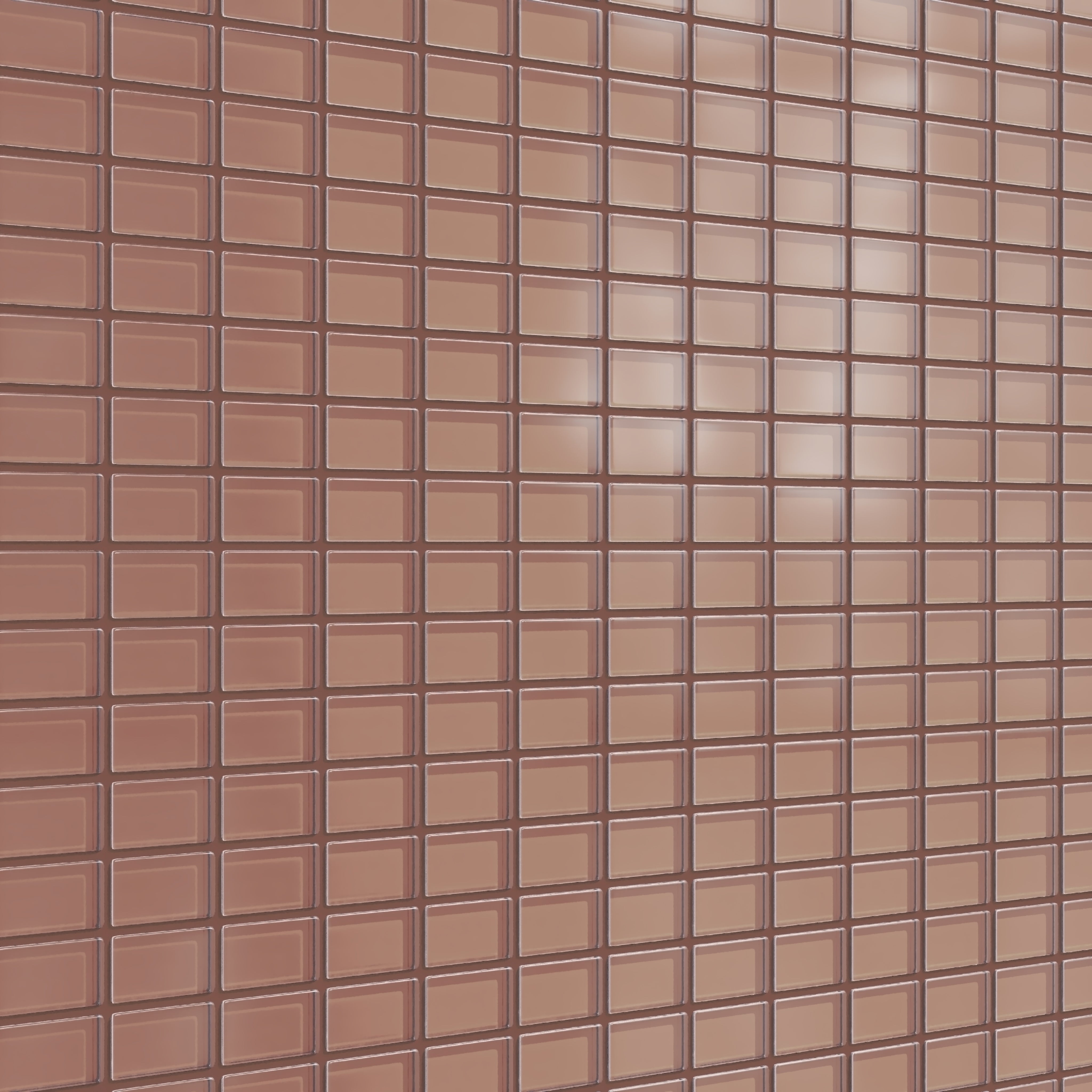 1x2 Straight Set Sheeted Glass Mosaic Tile in Flicker Matte