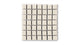 1x1 Straight Set Sheeted Original Ceramic Mosaic Tile in Ivory Matte
