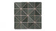 3" Triangle Sheeted - Quadrant Original Ceramic Mosaic Tile in Tempest Gloss