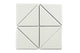 6" Triangle Original Ceramic Tile in Limewash Matte