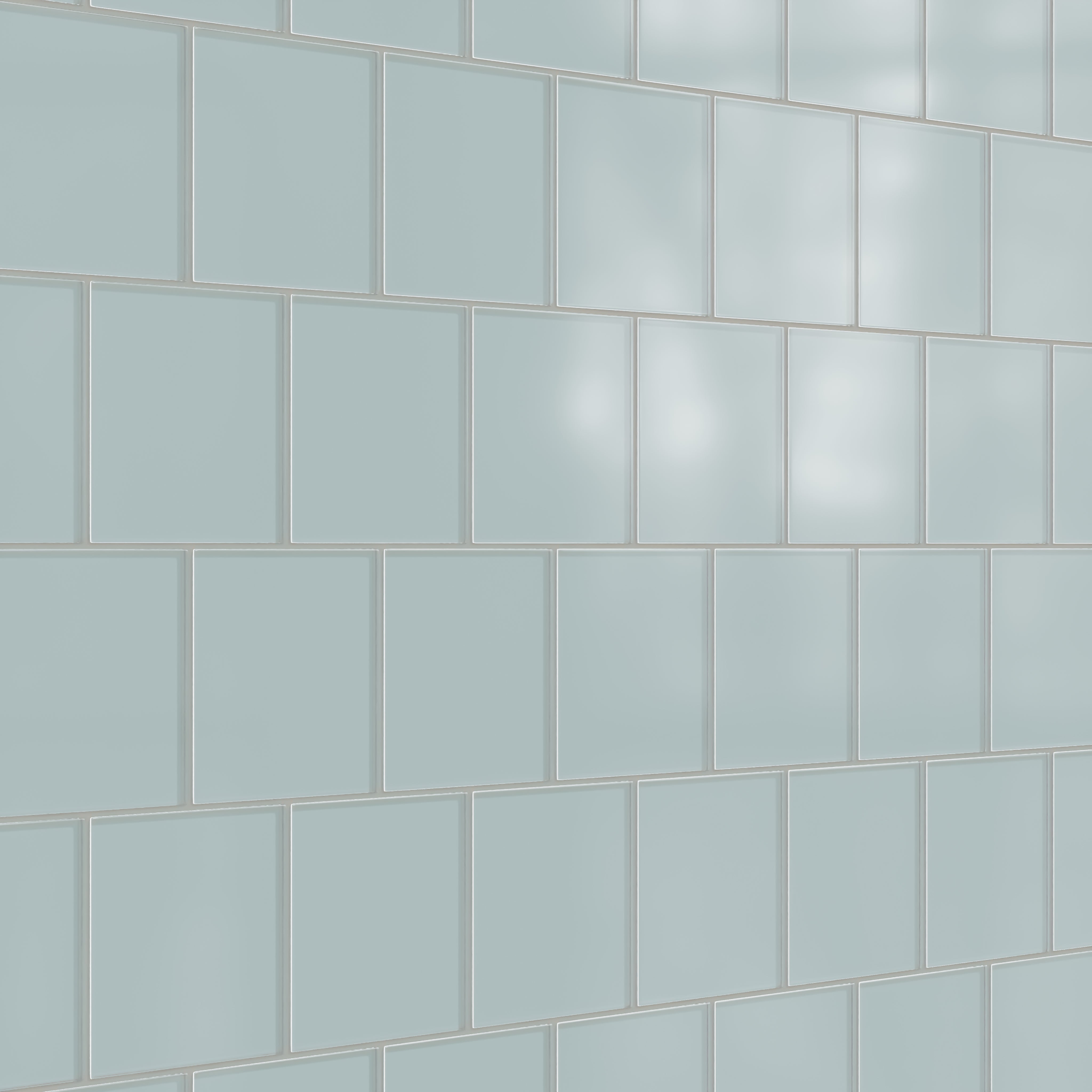 6x6 Glass Tile in Great Blue Heron Matte