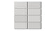 2x4 Straight Set Sheeted Natural Press Ceramic Mosaic Tile in Cloud Cover Matte