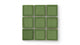 3x3 Straight Set Sheeted Original Ceramic Mosaic Tile in Kelp Gloss