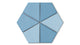 Hexite Original Ceramic Tile in Caribbean Sea Gloss