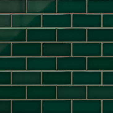 3x6 Original Ceramic Tile in Evergreen Gloss