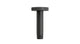 Contour & Foundry 4" Straight Shower Arm with Flange in Blackened Nickel