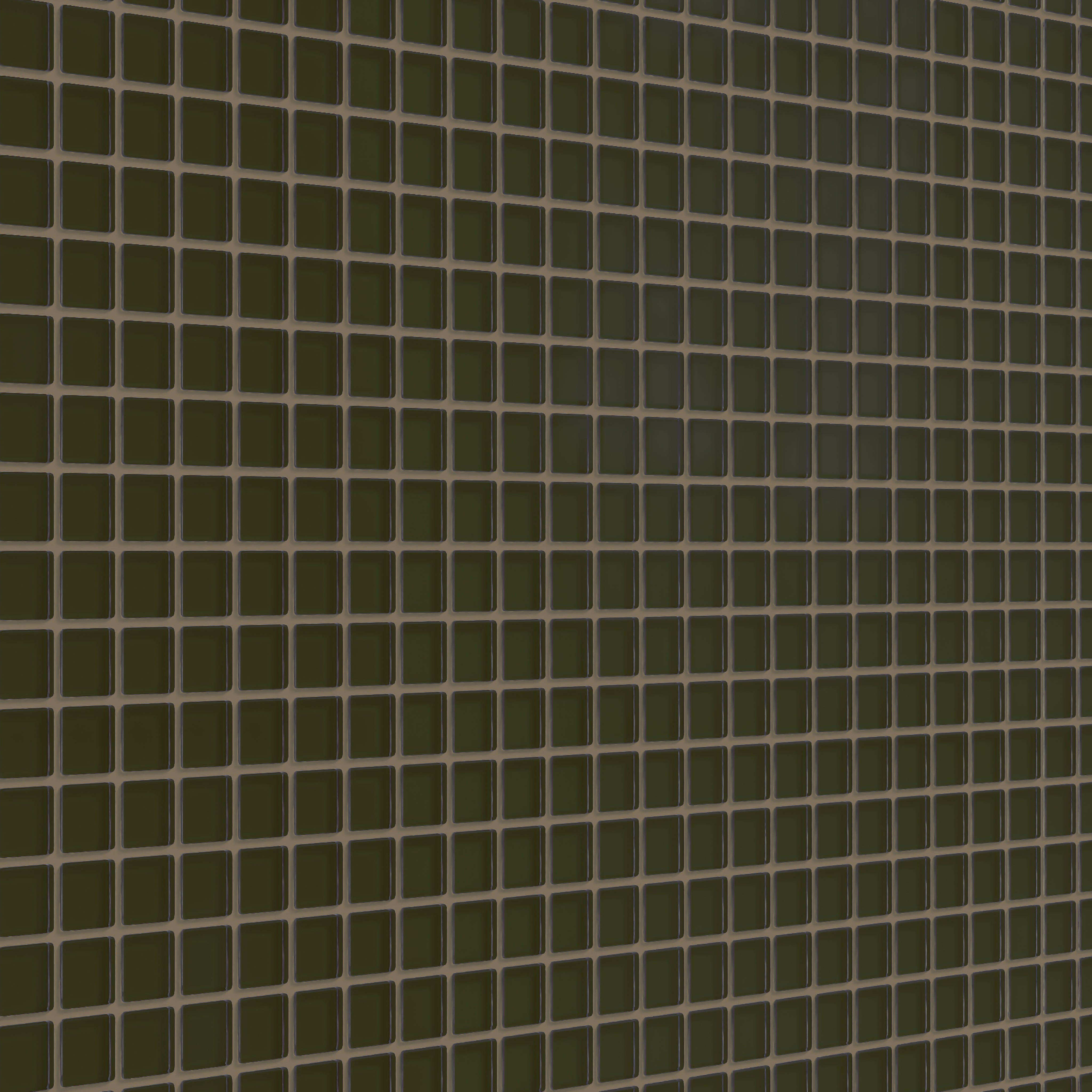 1x1 Straight Set Sheeted Glass Mosaic Tile in Catbird Matte