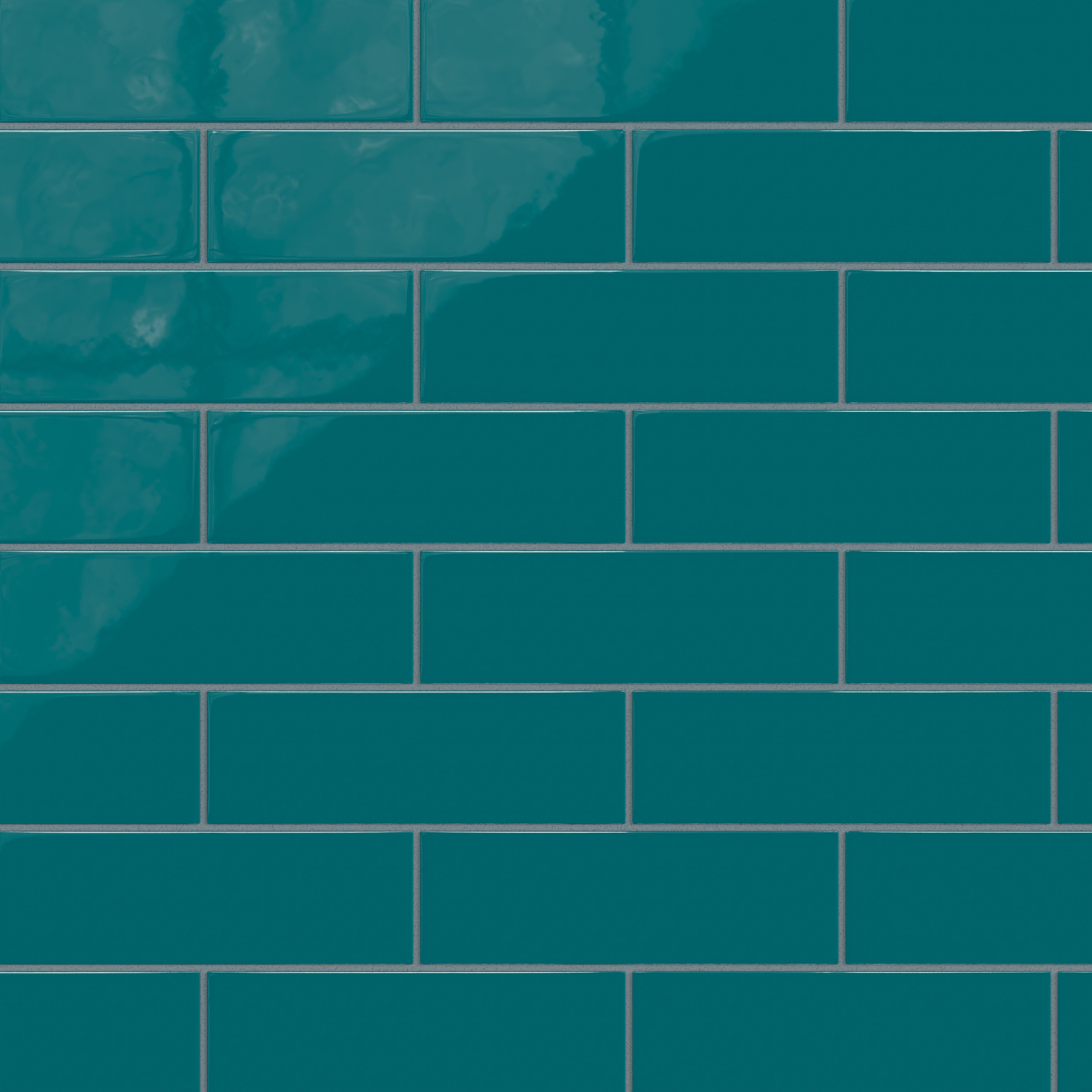 3x9 Natural Press Ceramic Tile in Maya Blue Gloss