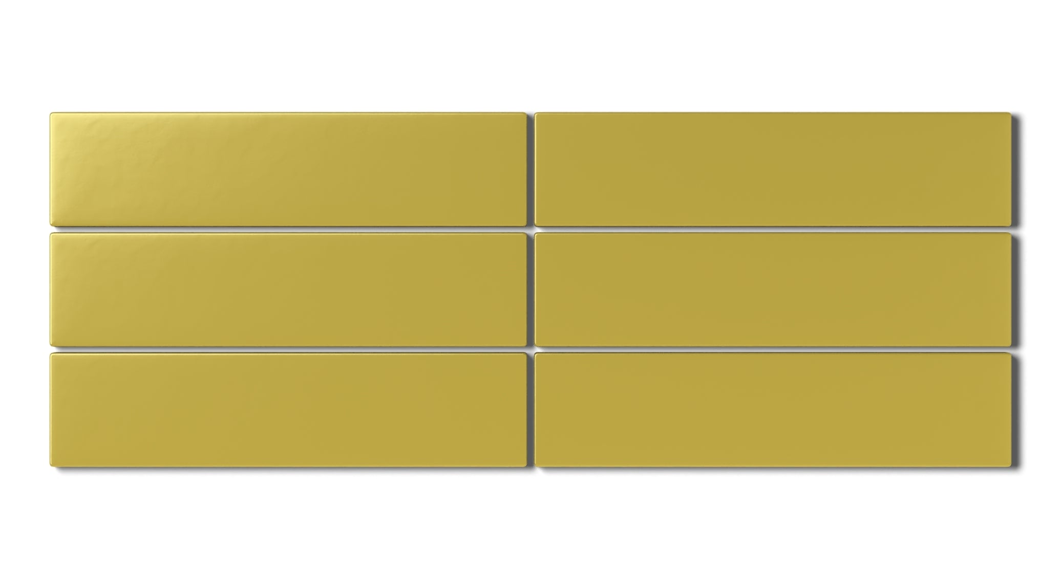 2x8 Natural Press Ceramic Tile in Azo Green Matte
