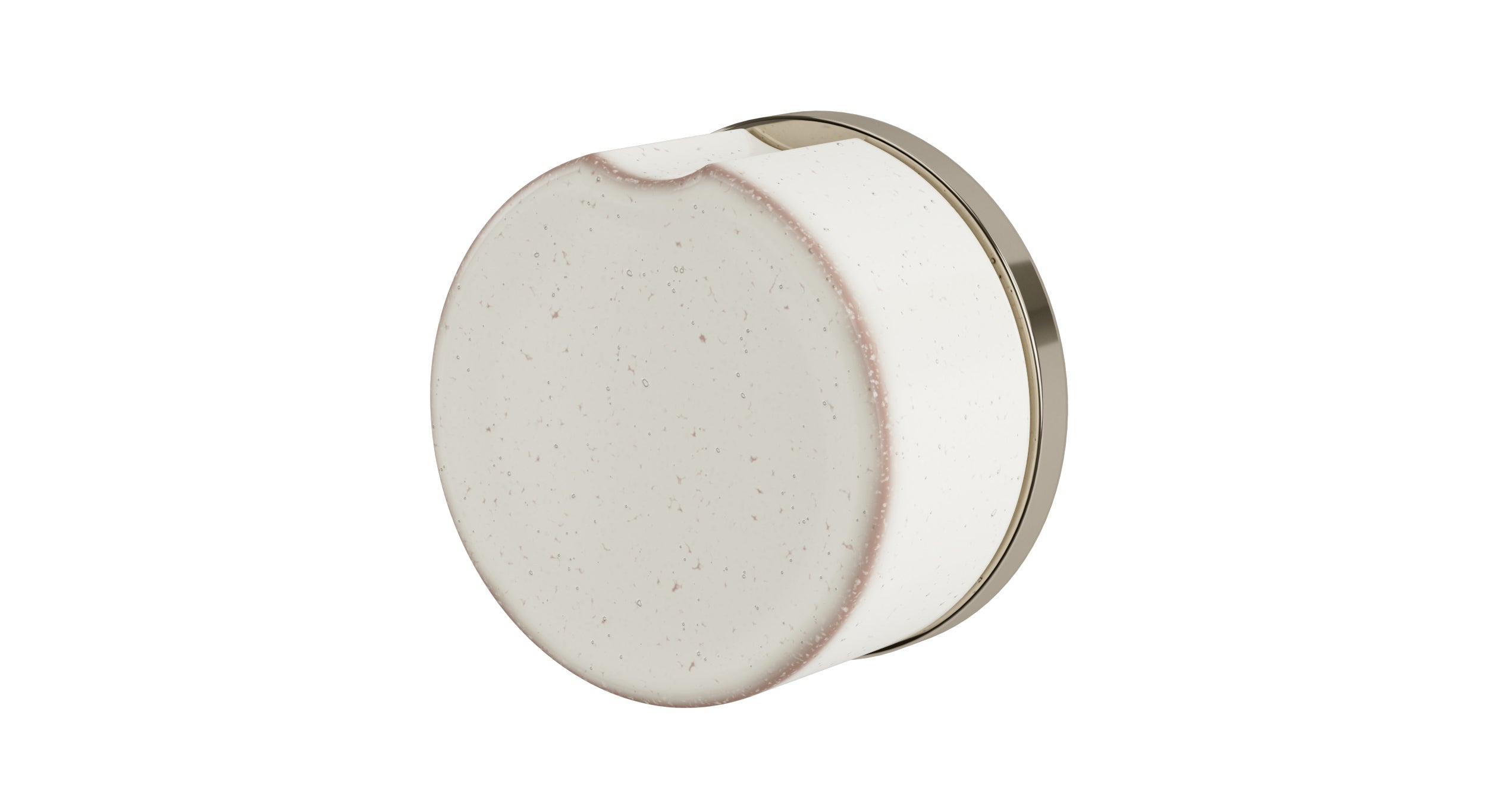 Foundry One Handle Wall Mount Diverter/Volume Control Shower Trim with Groove Ceramic Knob Handle in Polished Nickel