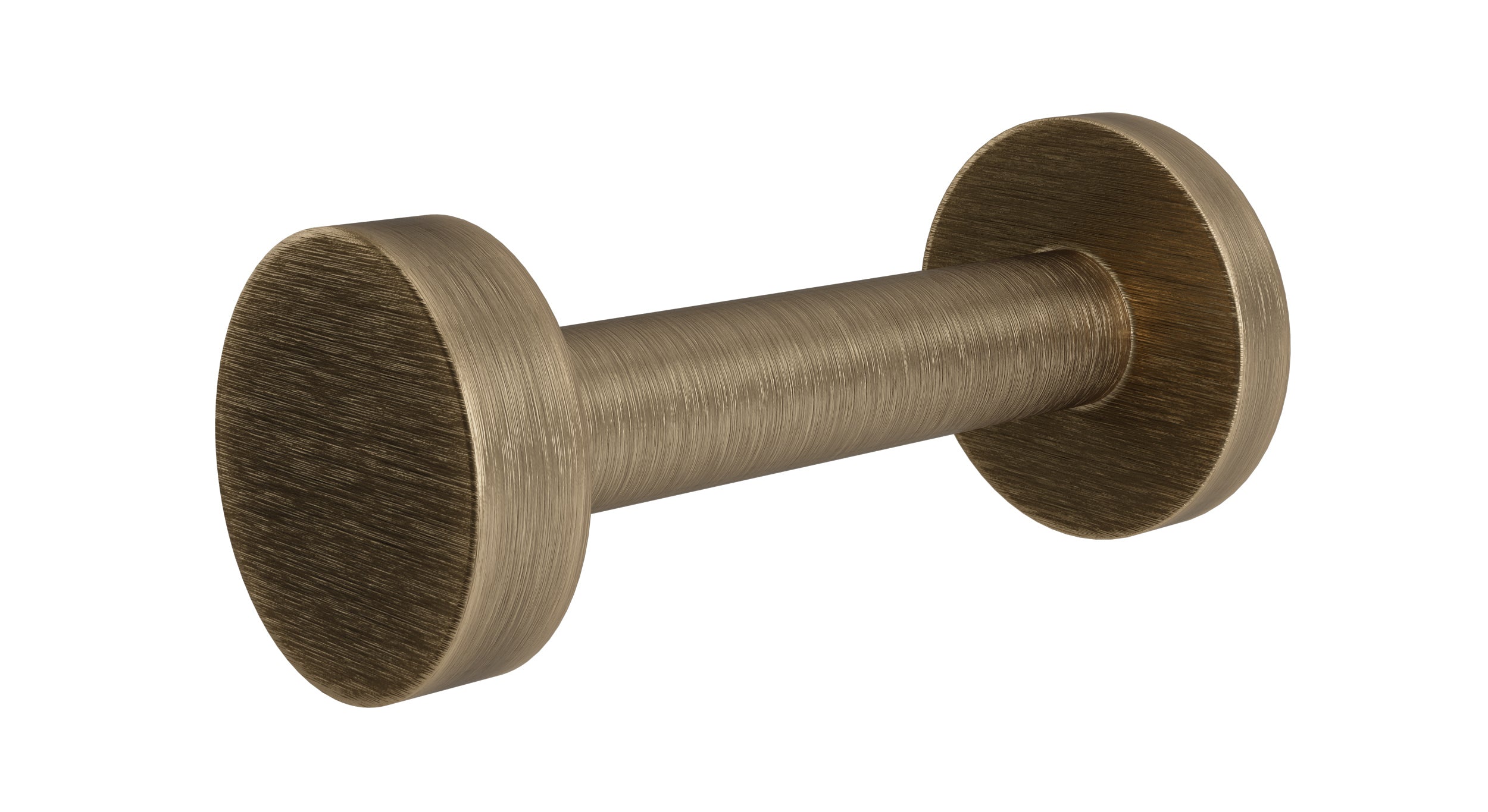 Flatiron Round Robe Hook in Antique Brass