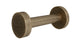 Flatiron Round Robe Hook in Antique Brass
