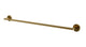 Contour Towel Bar 30" in Uncoated Polished Brass