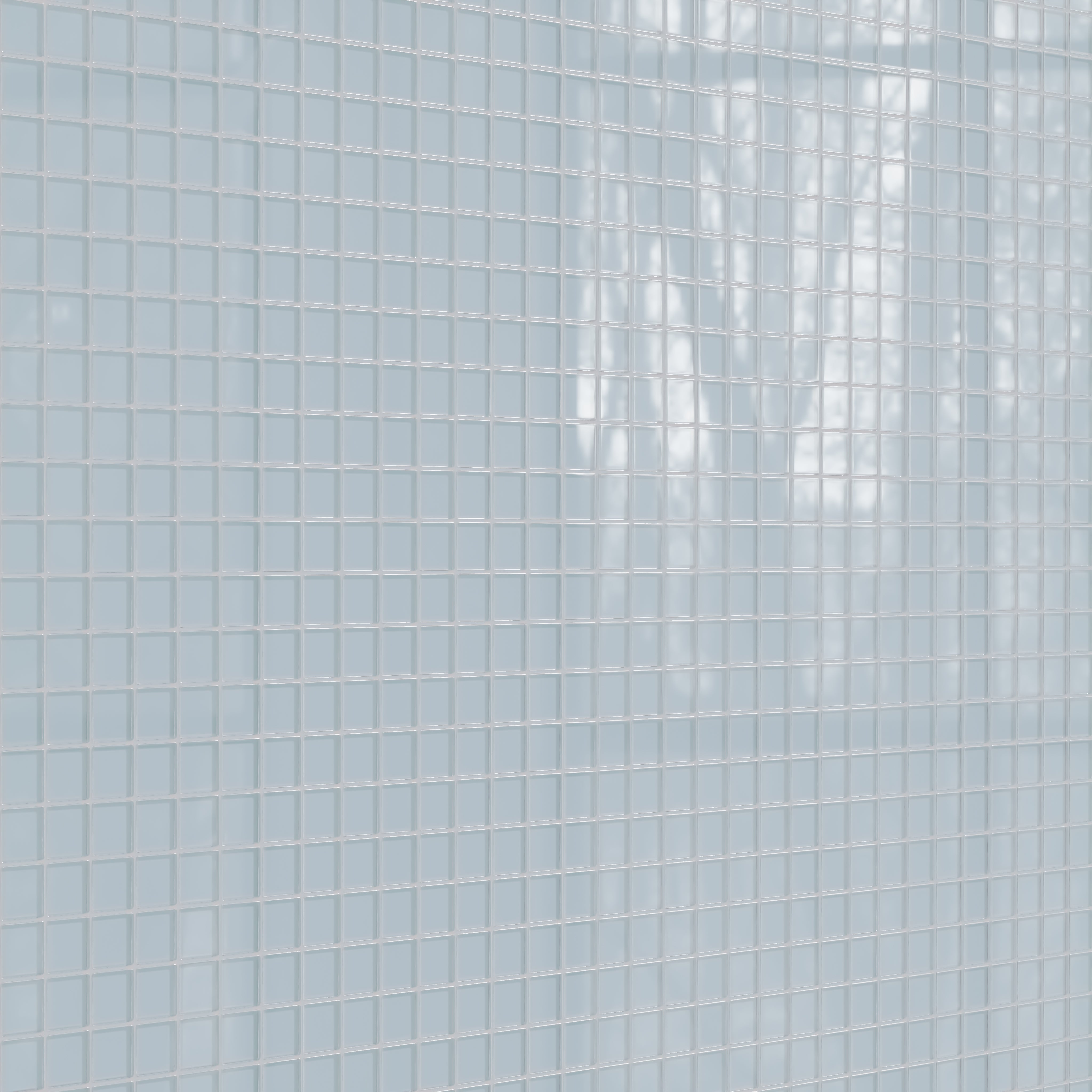 2x2 Straight Set Sheeted Glass Mosaic Tile in Partridge Gloss