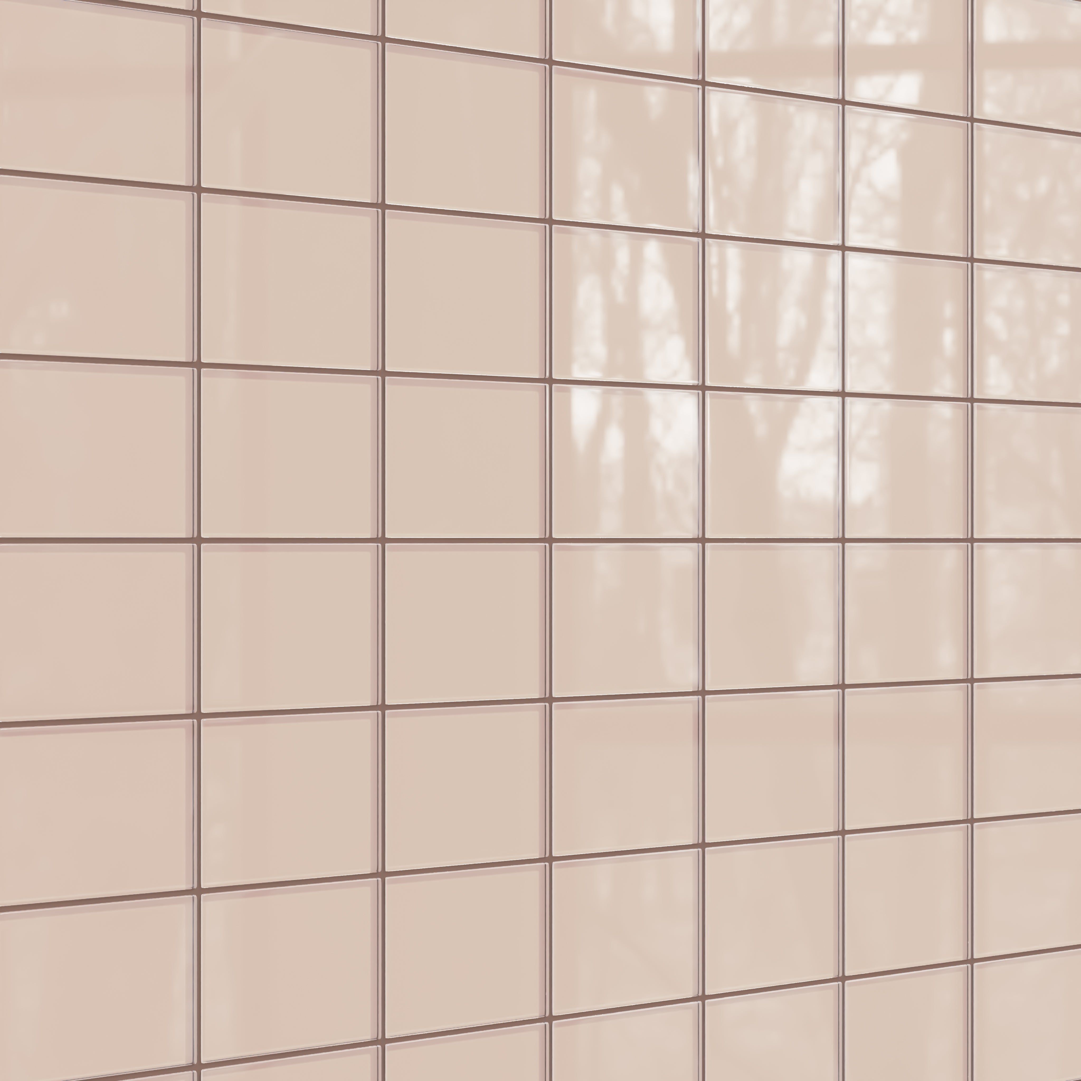 4x6 Glass Tile in Rosy Finch Gloss