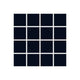 2x2 Straight Set Sheeted Original Ceramic Mosaic Tile in Navy Blue Matte