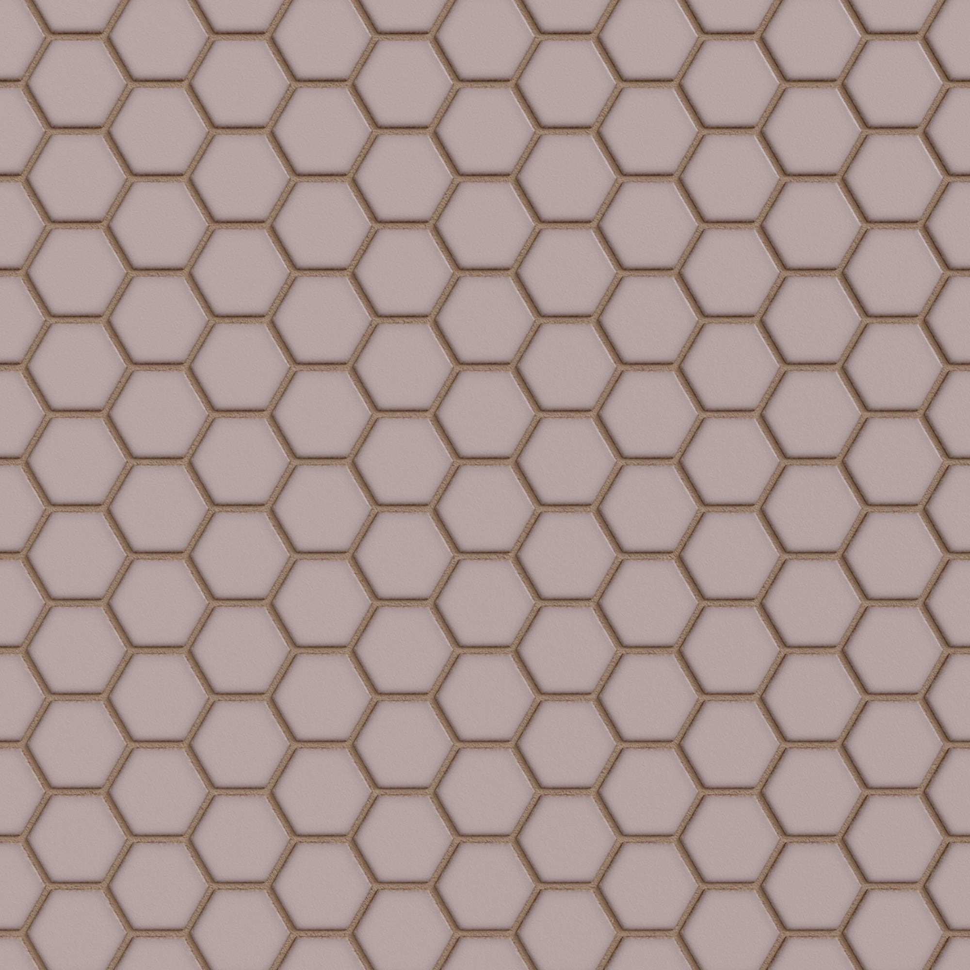 1" Hexagon Sheeted Original Ceramic Mosaic Tile in Painted Sky Gloss