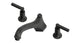 Emerson Two Handle Deck Mount Low Hexagon Bath Trim with Classic Lever Handles in Oil Rubbed Bronze
