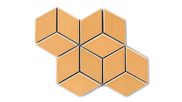Small Diamond Sheeted - Escher Original Ceramic Mosaic Tile in Koi Gloss